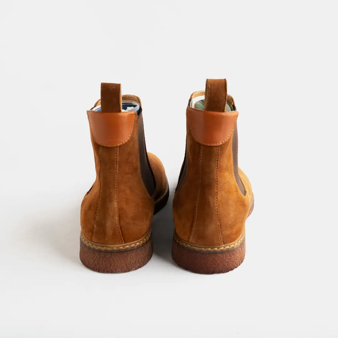Chelsea Boots Aus Wildleder, Tababraun
